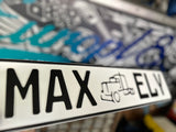 White Trucker Plate