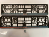 Martini Racing Number Plate Surround Frames Pair