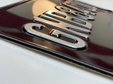 USA Style Black and Silver Pressed Show Plate
