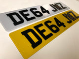 Next Gen 4D Road Legal Plastic Plates PAIR