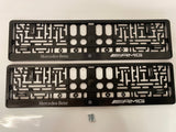 Mercedes AMG Number Plate Surround Frames Pair