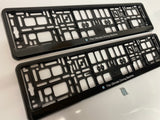 BMW Ultimate Driving Machine Number Plate Surround Frames Pair