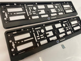 Volvo Number Plate Surround Frames Pair