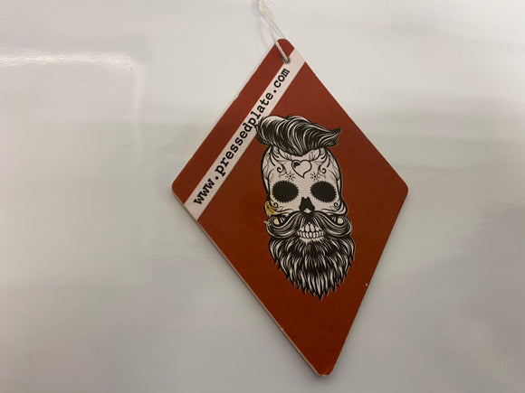 Skull Beard Head Air Freshener