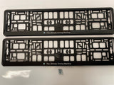 BMW Ultimate Driving Machine Number Plate Surround Frames Pair