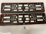 Vw Volkswagen GTI Number Plate Surround Frames Pair