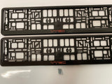 Honda VTEC Number Plate Surround Frames Pair