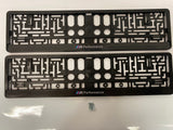BMW M Performance Number Plate Surround Frames Pair