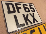 Pressed Number Plate UK Legal SINGLE ALL TYPES