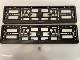 Audi Quattro Number Plate Surround Frames Pair