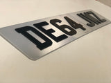 Next Gen 4D Road Legal Plastic Plate White SINGLE
