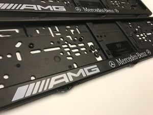 MERCEDES BENZ AMG Number Plate Surround Frame Holders
