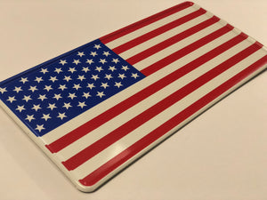 USA Style Flag Pressed Plate