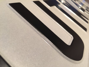 Pressed Number Plate UK Legal SINGLE ALL TYPES