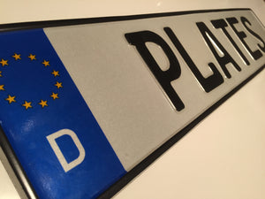 German Show Plate Standard Size SINGLE