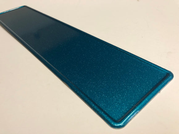 Glitter Turquoise (Green/ Blue) Coloured Show Plate SINGLE